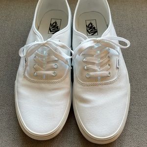 Gently Used Vans Authentic In White - Size 12